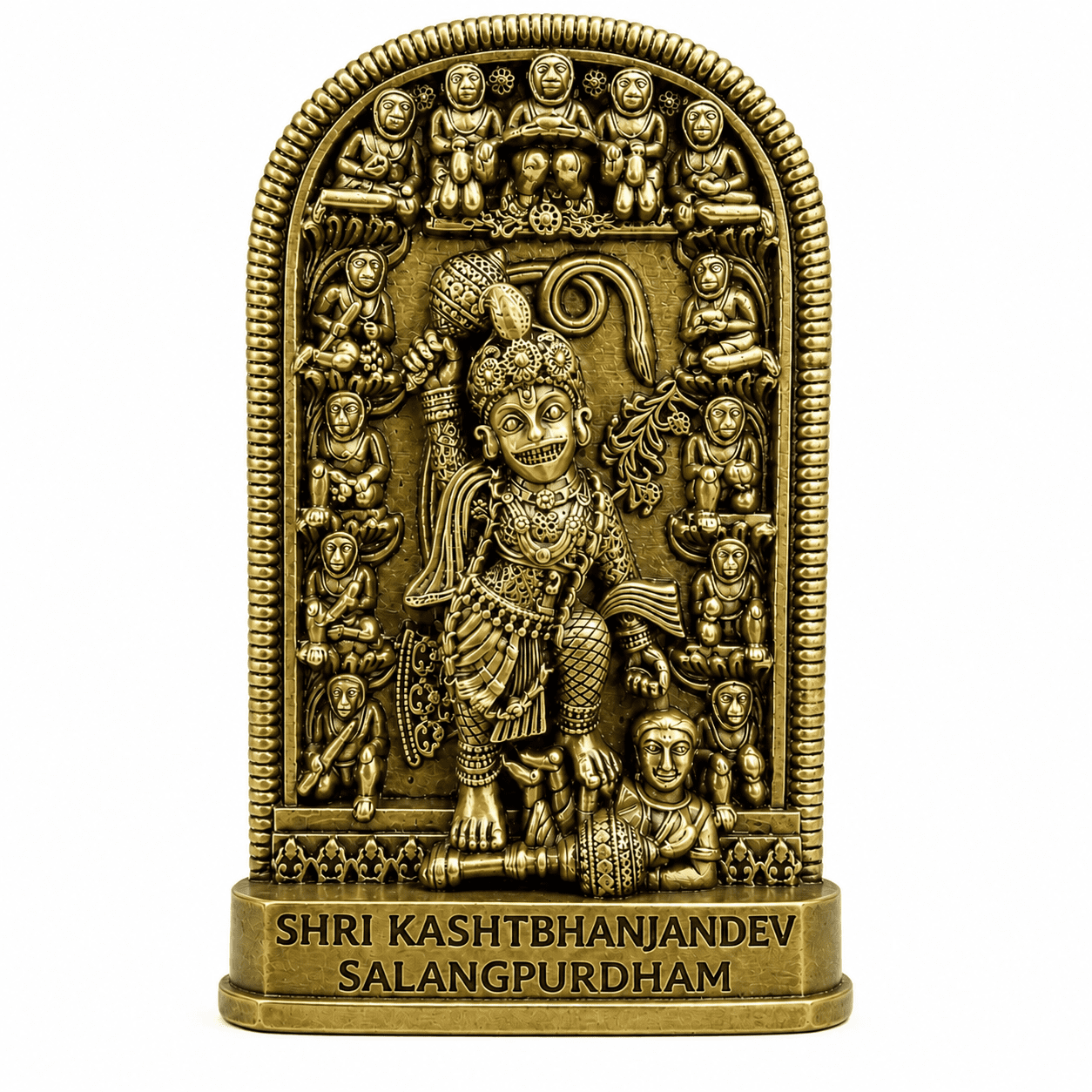 Brass Shri Kasthabhanjan Sarangpurdham 4 Inch KBH12622 Brass Shri Kasthabhanjan Sarangpurdham 4 Inch KBH12622