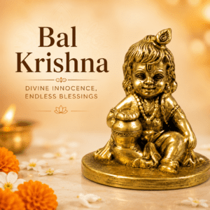 Brass Bal Krishna 1 Inch KBH8562_105