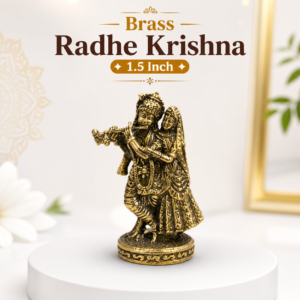 Brass Radhe Krishna 1.5 Inch KBH12442
