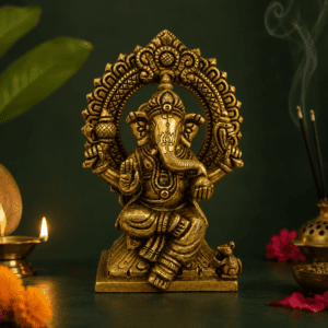 Brass ganesh 6 Inch KBH12637