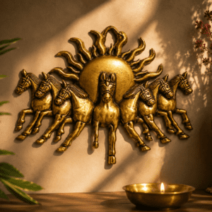 Brass Surya Rath 7 Inch KBH12639