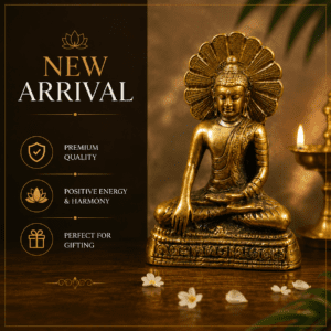 Brass Gautam Buddha 1 Inch KBH8562_24