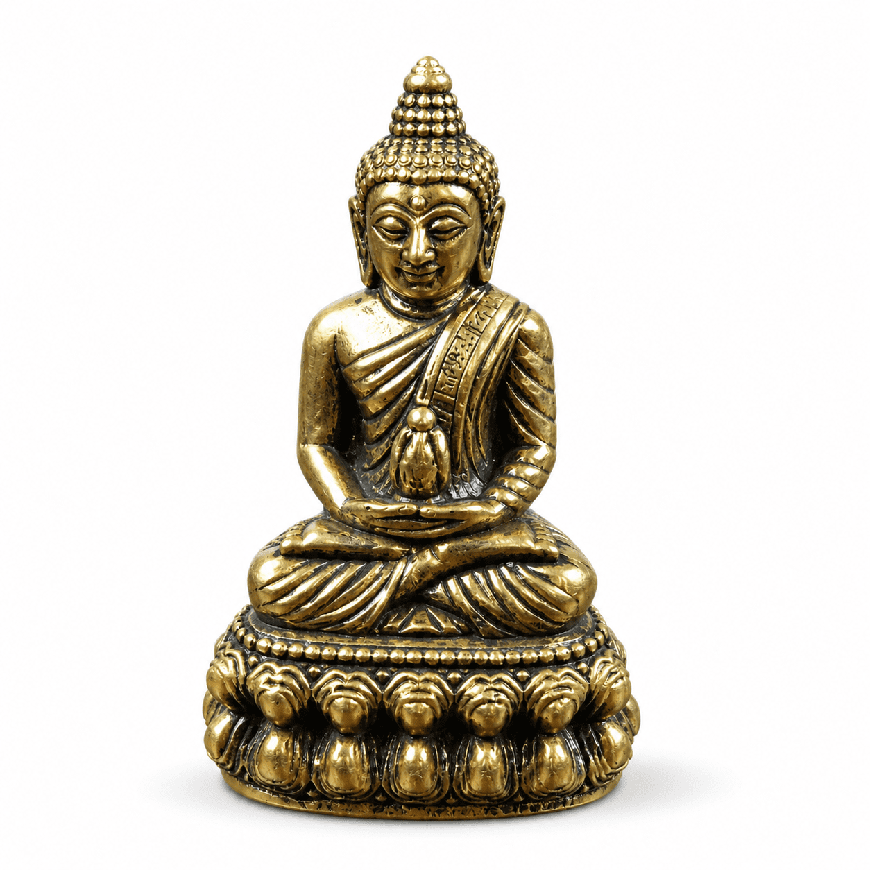 Brass Budha 1.4 Inch KBH8562_26 Brass Budha 1.4 Inch KBH8562_26