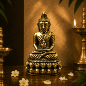 Brass Budha 1.4 Inch KBH8562_26