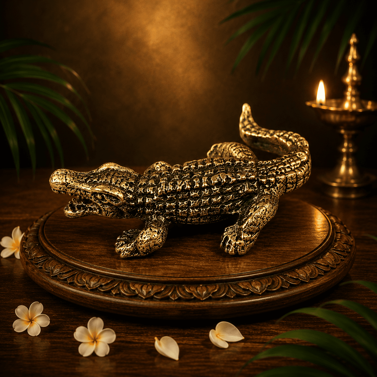 Brass Crocodile 0.3 Inch BH8562_30 Brass Crocodile 0.3 Inch BH8562_30