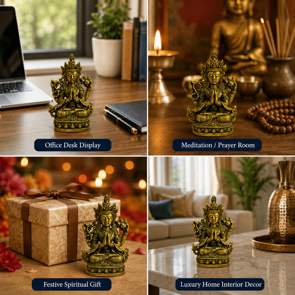 Brass tara devi 1.8 Inch BH10208 Brass tara devi 1.8 Inch BH10208