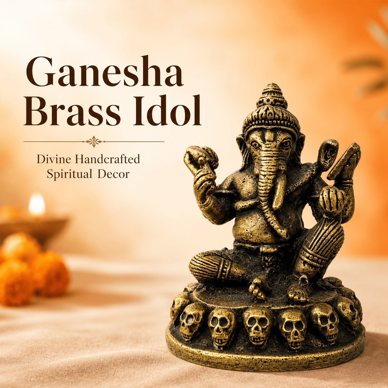 Brass Ganesha 1.8 Inch BH10216 Brass Ganesha 1.8 Inch BH10216