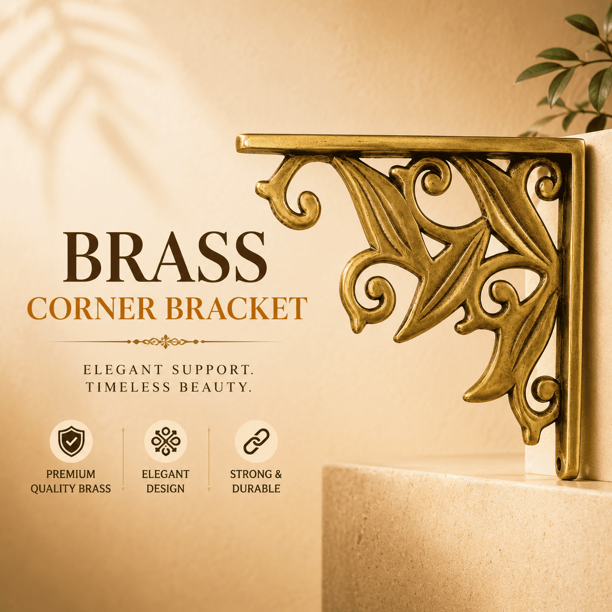 Brass wall hanging 5.4 Inch BH10169 Brass wall hanging 5.4 Inch BH10169