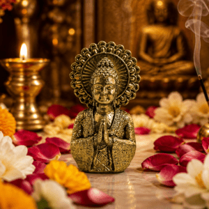 Brass Budha 1.6 Inch KBH12395