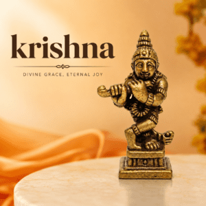 Brass Krishna 1.5 Inch KBH8562_48