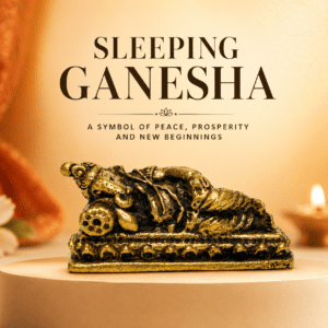 Brass Sleeping Ganesha 0.6 Inch KBH8562_37