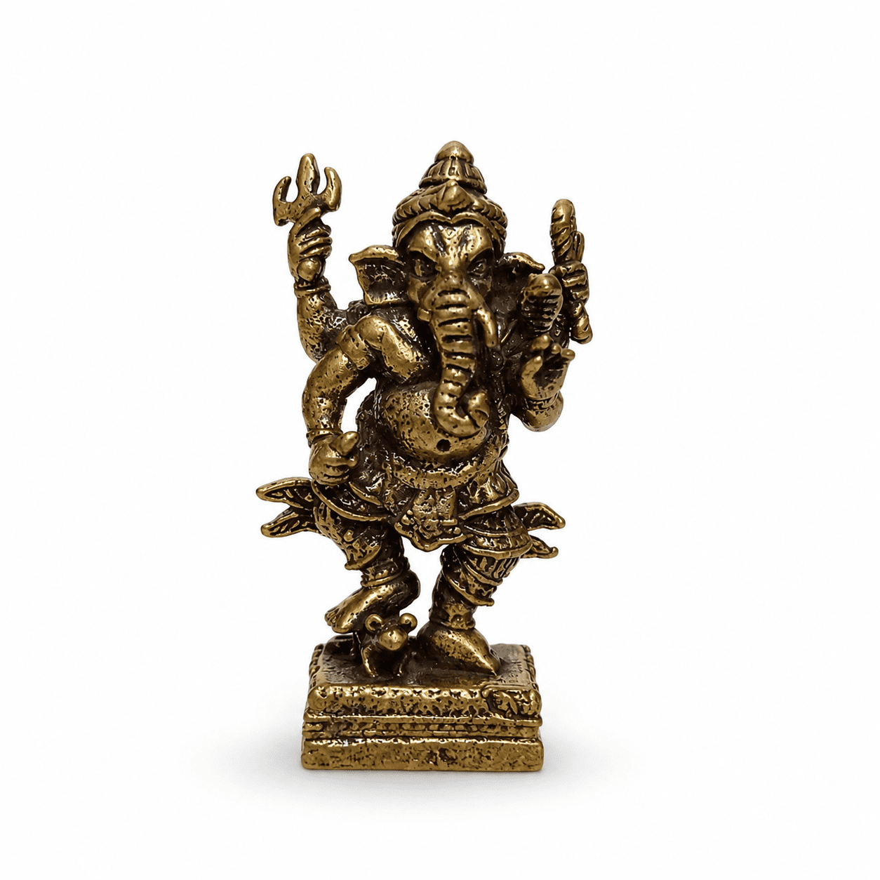 Brass Ganesha 1.4 Inch KBH8562_39 Brass Ganesha 1.4 Inch KBH8562_39