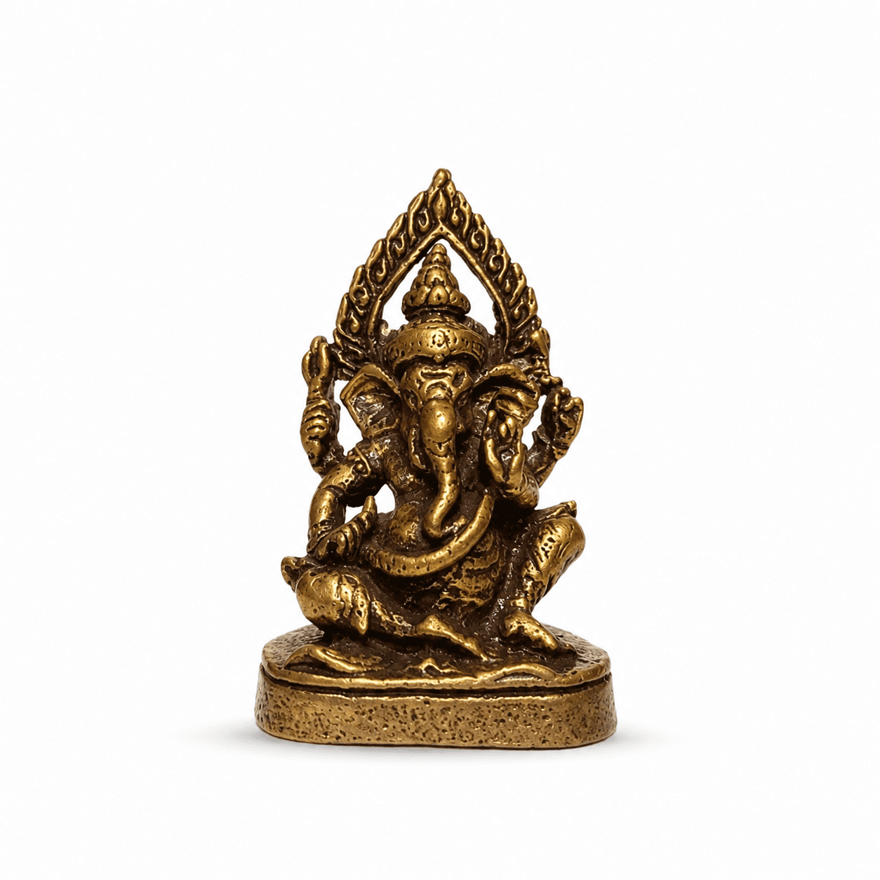 Brass Ganesha 1 Inch KBH8562_52 Brass Ganesha 1 Inch KBH8562_52