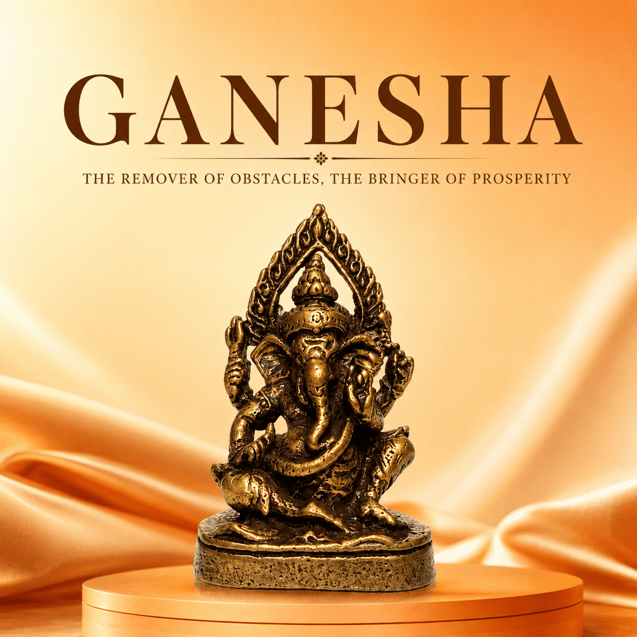 Brass Ganesha 1 Inch KBH8562_52 Brass Ganesha 1 Inch KBH8562_52