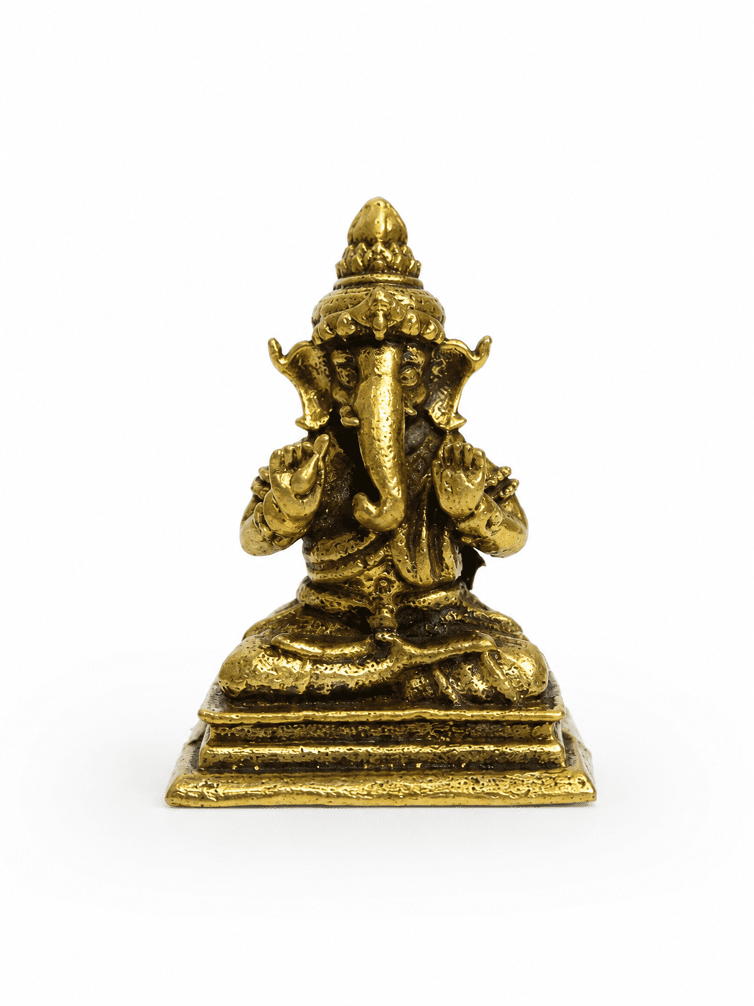 Brass Ganesha 1.2 Inch KBH8562_53 Brass Ganesha 1.2 Inch KBH8562_53