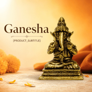 Brass Ganesha 1.2 Inch KBH8562_53