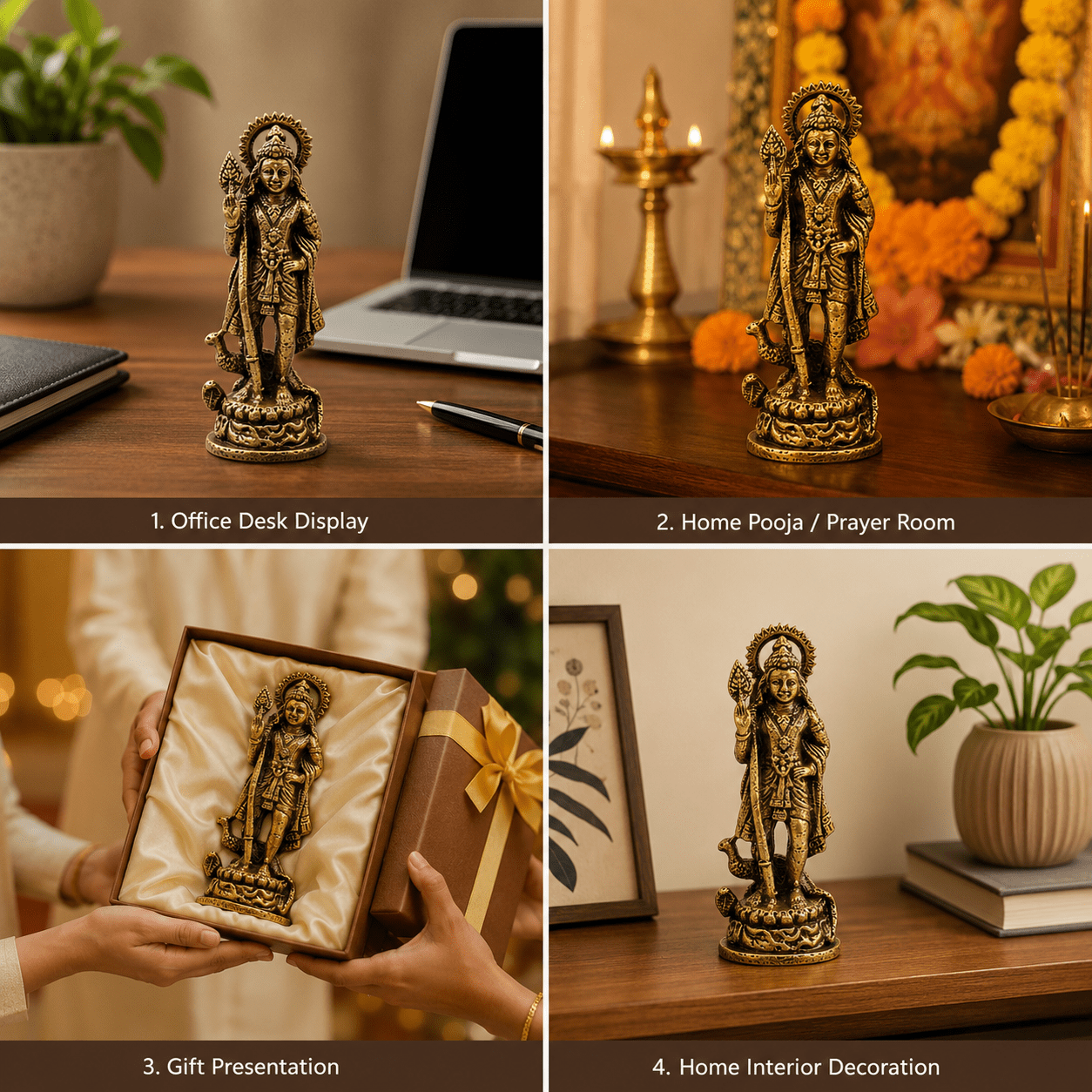 Brass Kartikeya 1.7 Inch BH8562_70 Brass Kartikeya 1.7 Inch BH8562_70