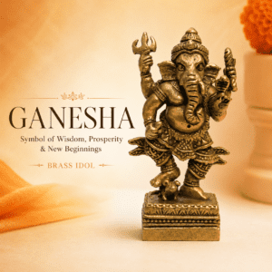 Brass Ganesha 1.5 Inch KBH8562_101