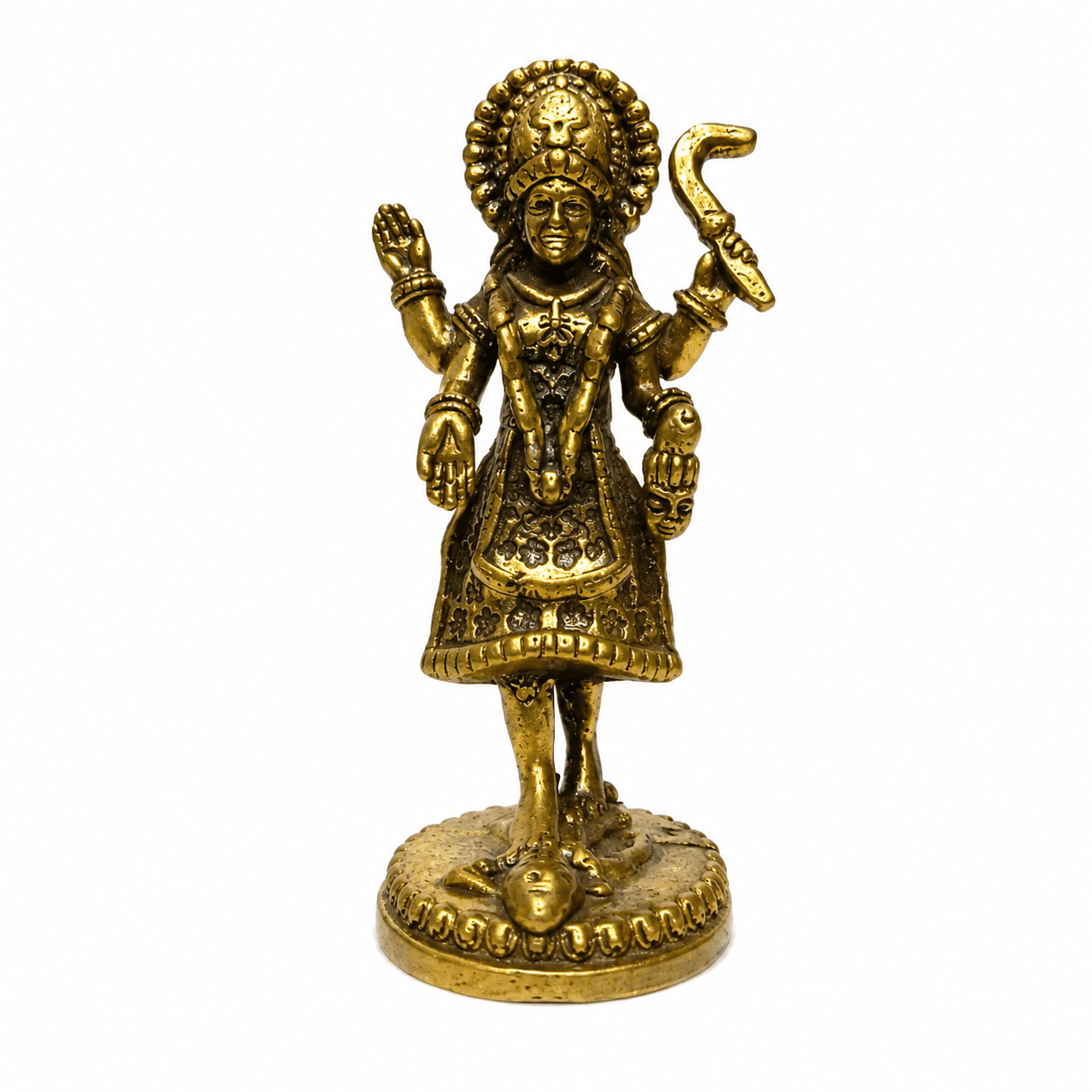Brass Kali maa 1.3 Inch KBH8562_31 Brass Kali maa 1.3 Inch KBH8562_31