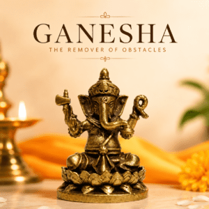 Brass Ganesha 1.2 Inch KBH8562_96