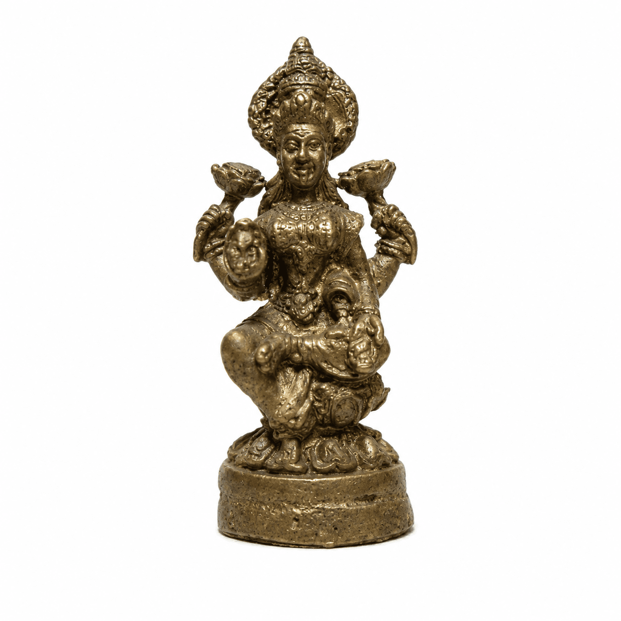 Brass Laxmi 1.2 Inch KBH8562_95 Brass Laxmi 1.2 Inch KBH8562_95
