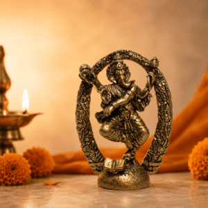 Brass Dancing Ganesha 1.3 Inch KBH8562_59