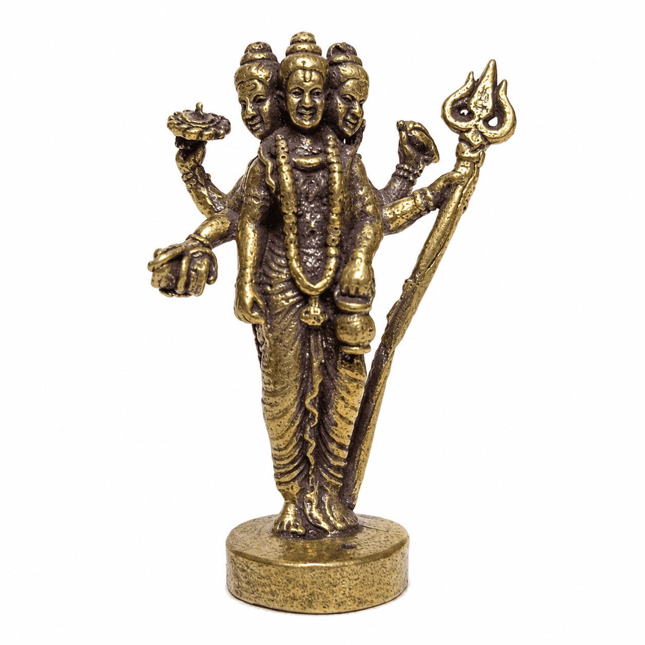 Brass Dattatreya 1.3 Inch KBH8562_61 Brass Dattatreya 1.3 Inch KBH8562_61