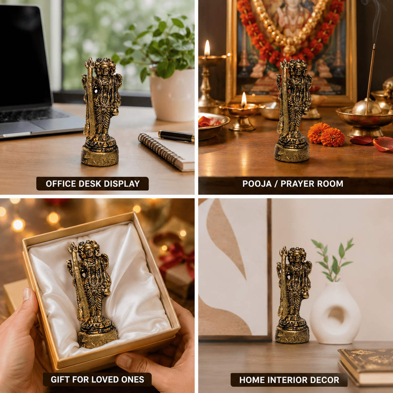 Brass dattatreya 1.5 Inch KBH8562_65 Brass dattatreya 1.5 Inch KBH8562_65
