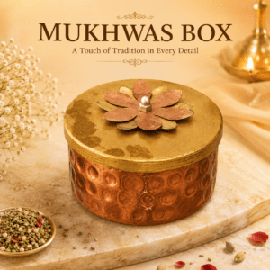 Metal mukhwas box 2.2 Inch BH10643