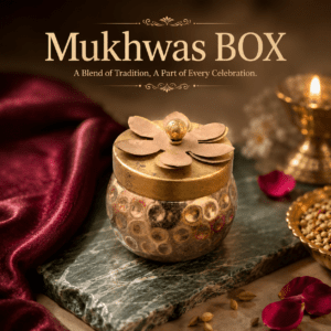 Metal mukhwas box 3 Inch BH10645