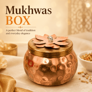 Metal mukhwas box 3.5 Inch BH10648