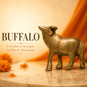Brass Buffalo Idol 1 Inch – Handcrafted Mini Brass Animal Figurine