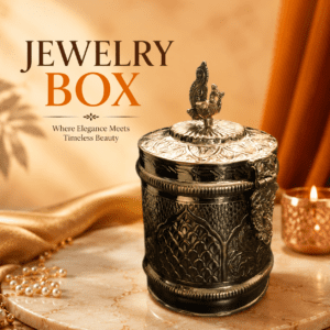 Brass Brass Container / Dabba & Jewelry Box. 9.5 Inch KBH12647