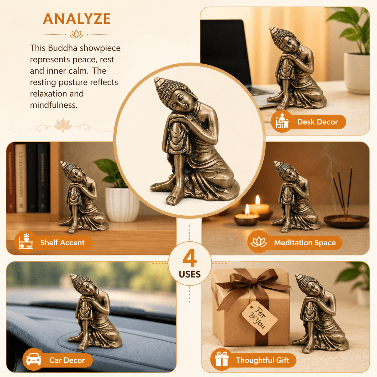 brass buddha 5.7 Inch KBH12682 brass buddha 5.7 Inch KBH12682