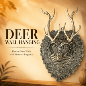 brass deer wall hanging 10 Inch KBH12685