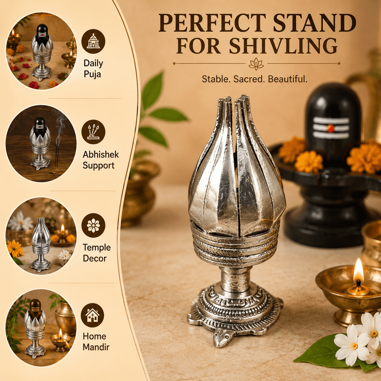 brass Tortoise Shivling Stand 3.5 Inch KBH12688 brass Tortoise Shivling Stand 3.5 Inch KBH12688