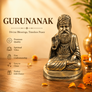 Brass Gurunanak 7 Inch KBH12691