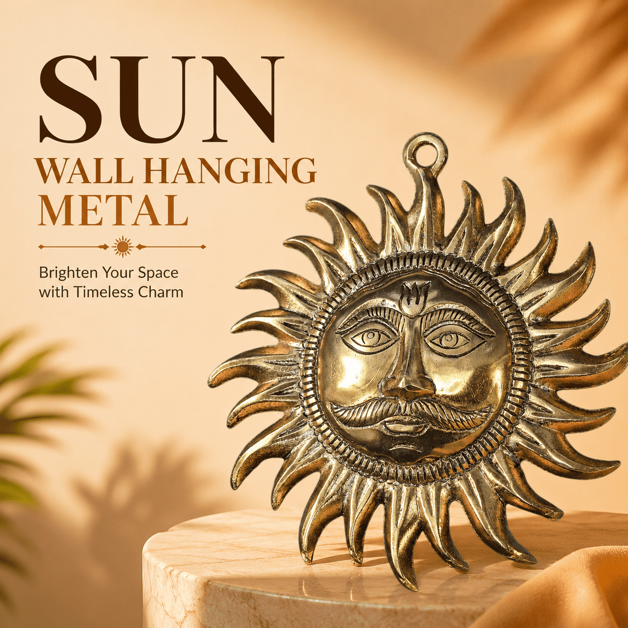 Metal Sun wall hanging metal 7.8 Inch KBH12680 Metal Sun wall hanging metal 7.8 Inch KBH12680
