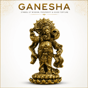 Brass Ganesha 1.3 Inch KBH8562_11