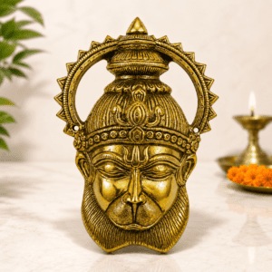 Brass Hanuman wall hanging 6.5 Inch KBH12627