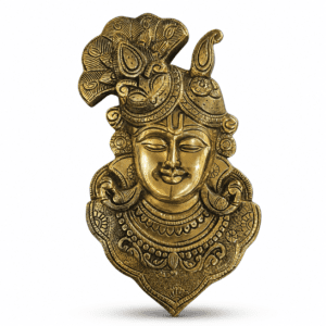 Brass Shreenath ji WAII HANGING 11 Inch KBH12626