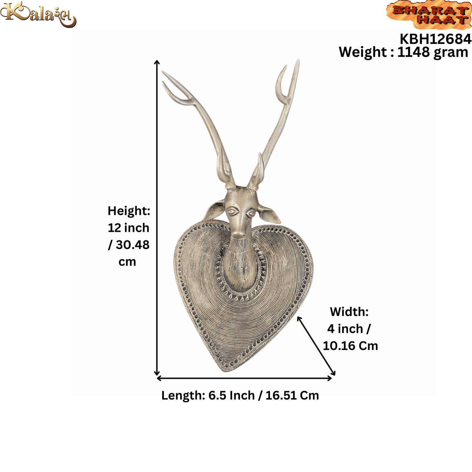 brass deer wall hanging 12 Inch KBH12684 brass deer wall hanging 12 Inch KBH12684