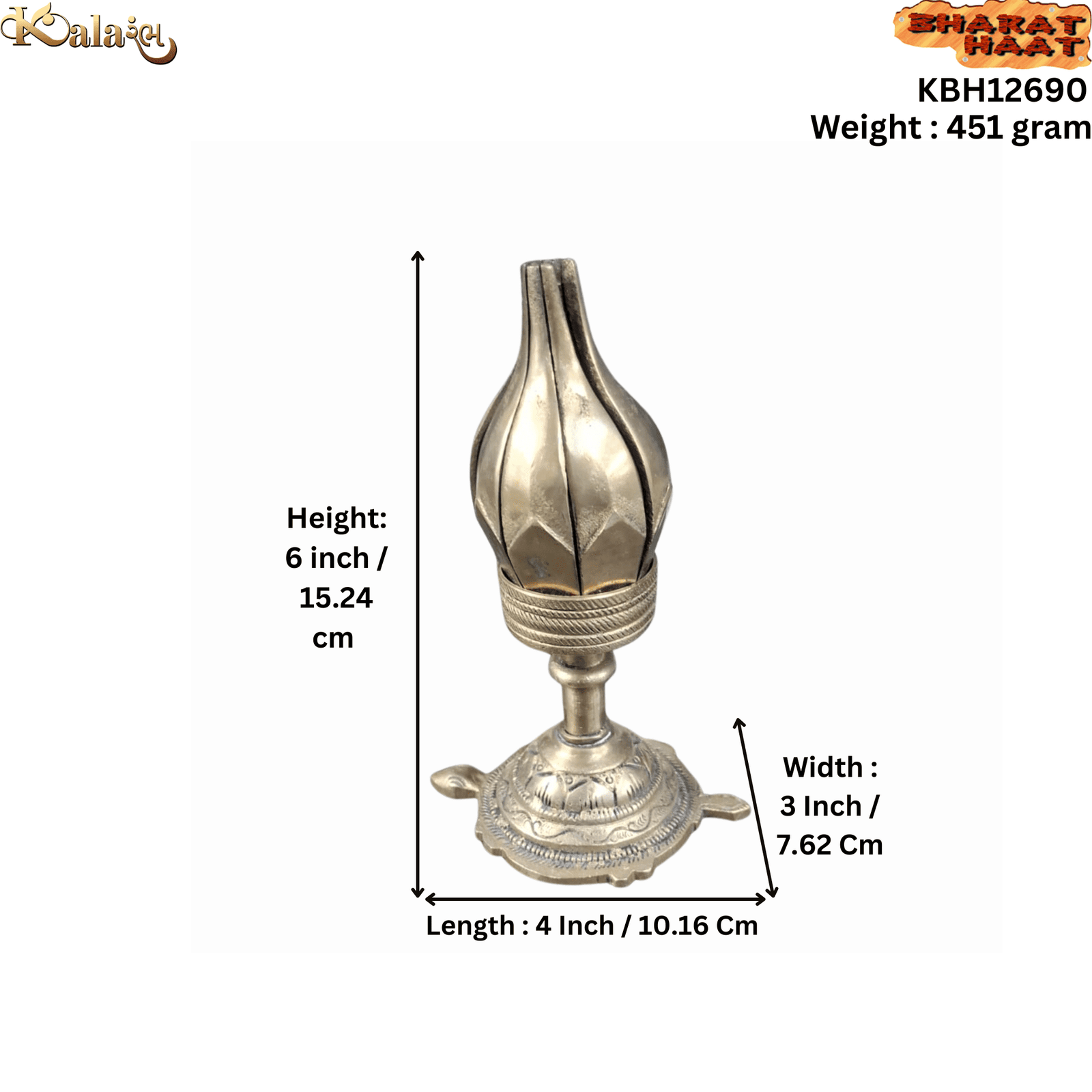 brass Tortoise Shivling Stand 6 Inch KBH12690 brass Tortoise Shivling Stand 6 Inch KBH12690