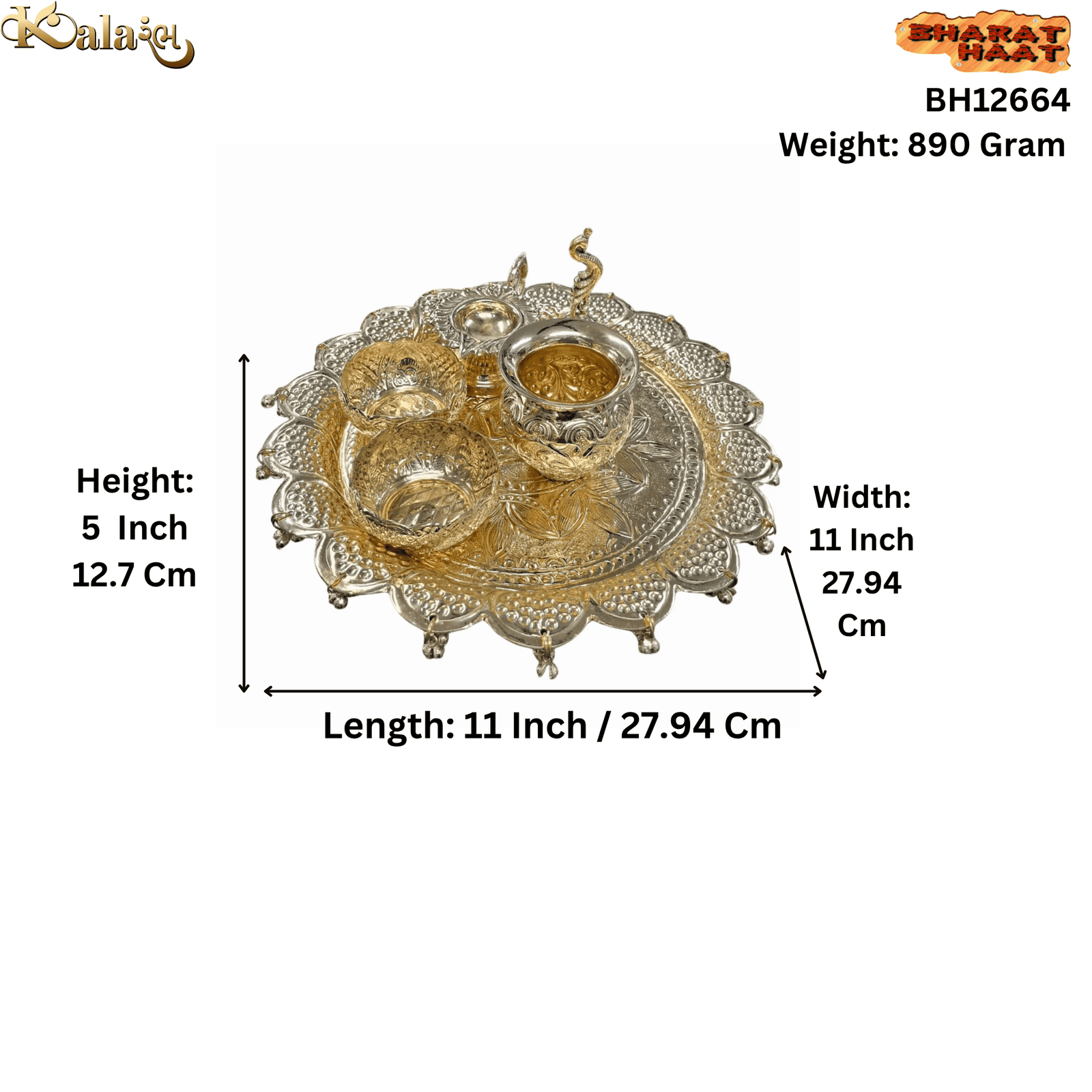 Size Image POOJA THALI