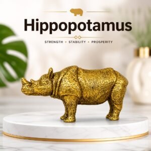 Brass Hippopotamus 0.5 Inch KBH8562_6