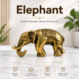 Brass Elephant 0.6 Inch KBH8562_9
