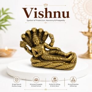 Brass Vishnu 0.8 Inch KBH8562_13