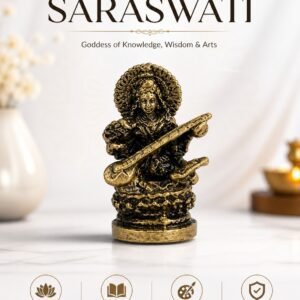 Brass Saraswati 1.1 Inch KBH8562_14