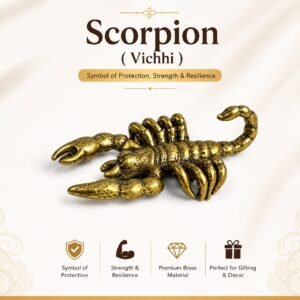 Brass Scorpion ( Vichhi ) 0.2 Inch KBH8562_17