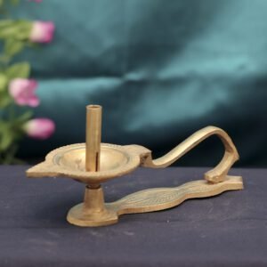 Brass Divi 2.5 Inch – Handmade Traditional Pooja Diya Lamp